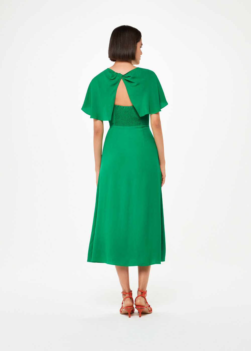 Annabelle Cape Sleeve Dress