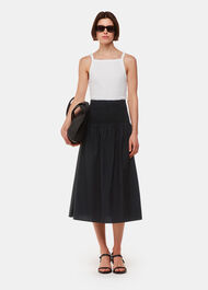 Louisa Smocked Midi Skirt
