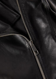 Clean Zip Leather Jacket