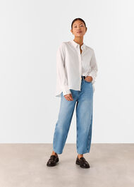 Petite Authentic Barrel Leg Jean