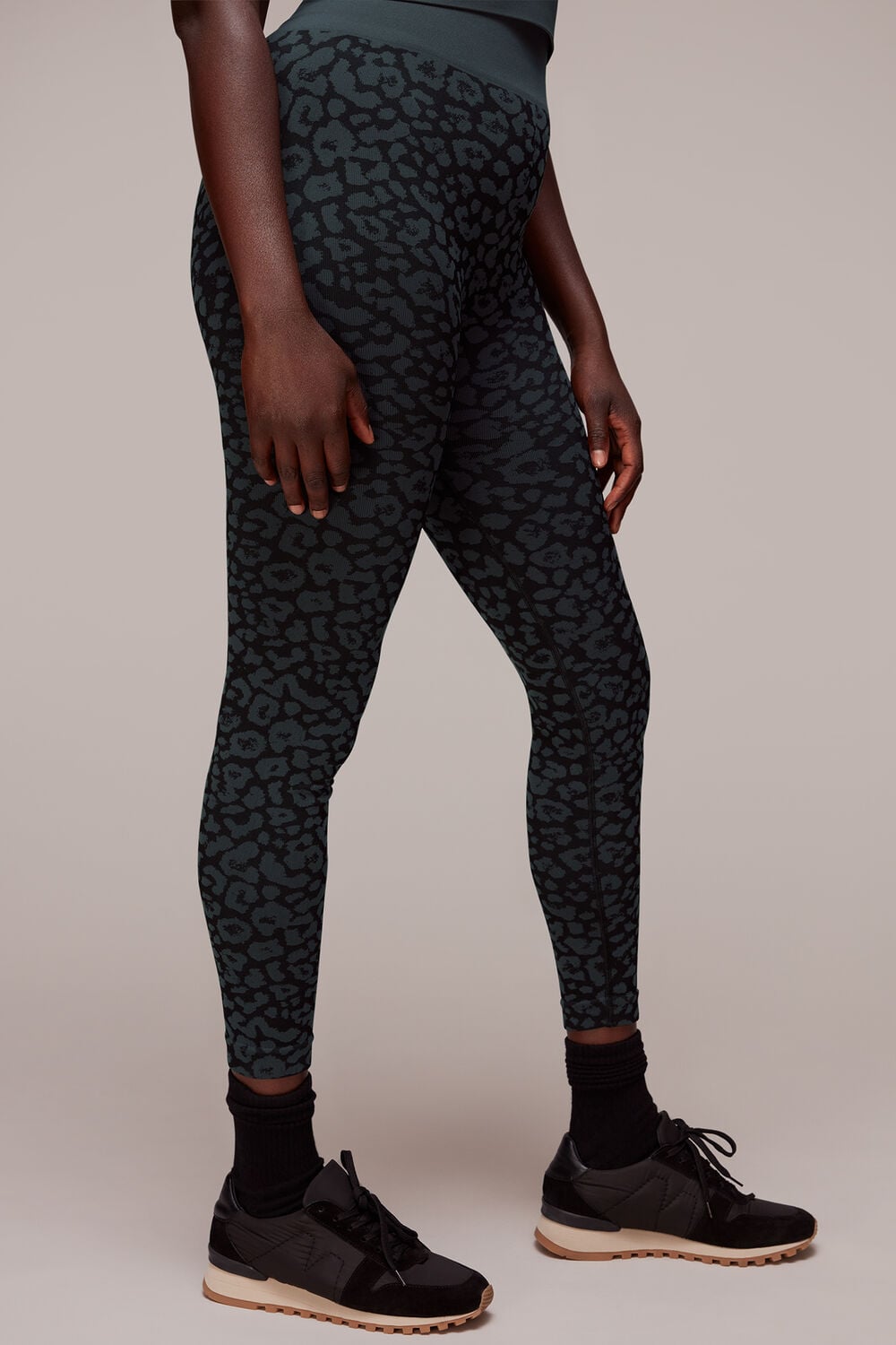 Black Animal Seamless Sports Legging