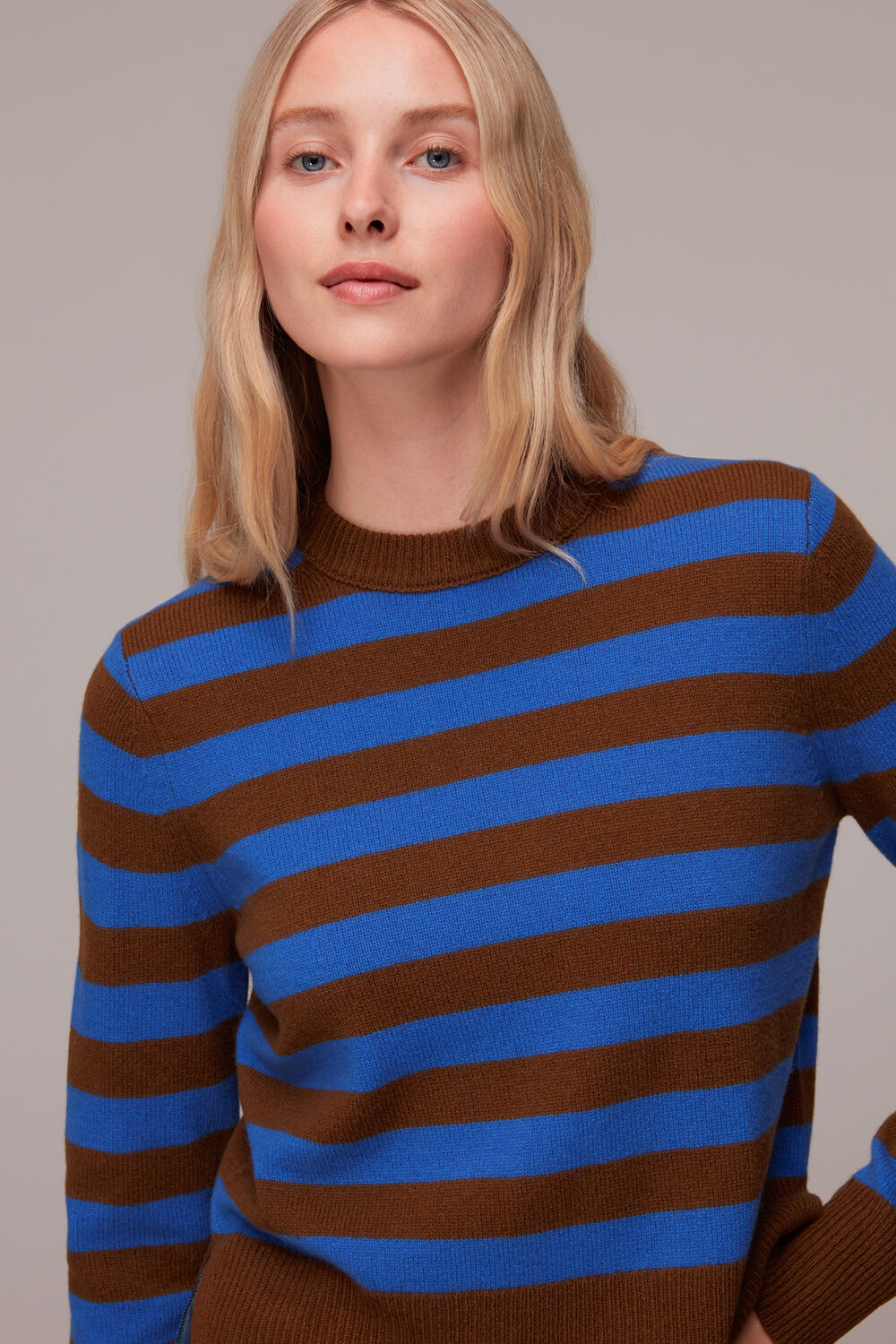 Blue Stripe Wool Jumper