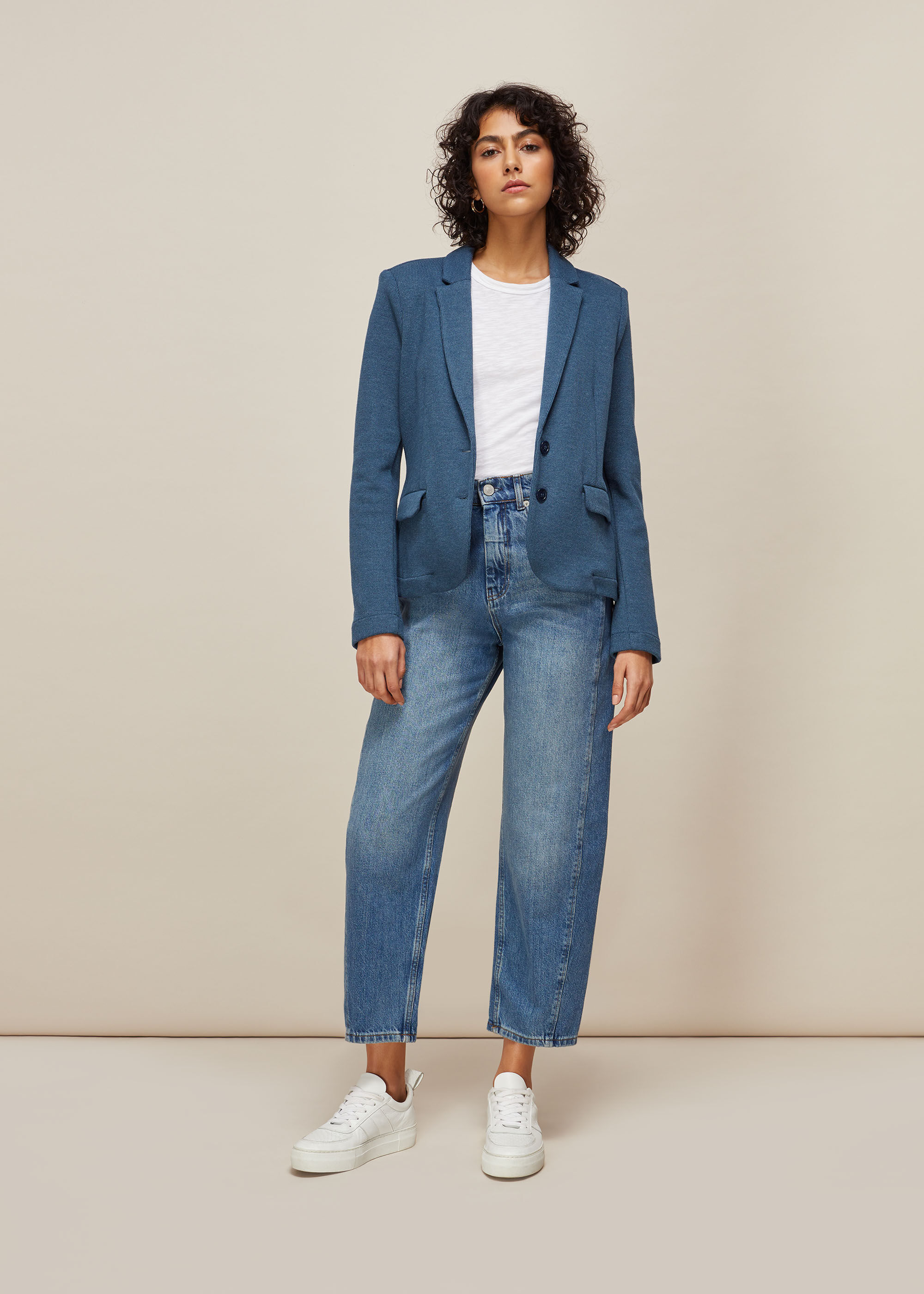 Whistles jersey jacket hotsell