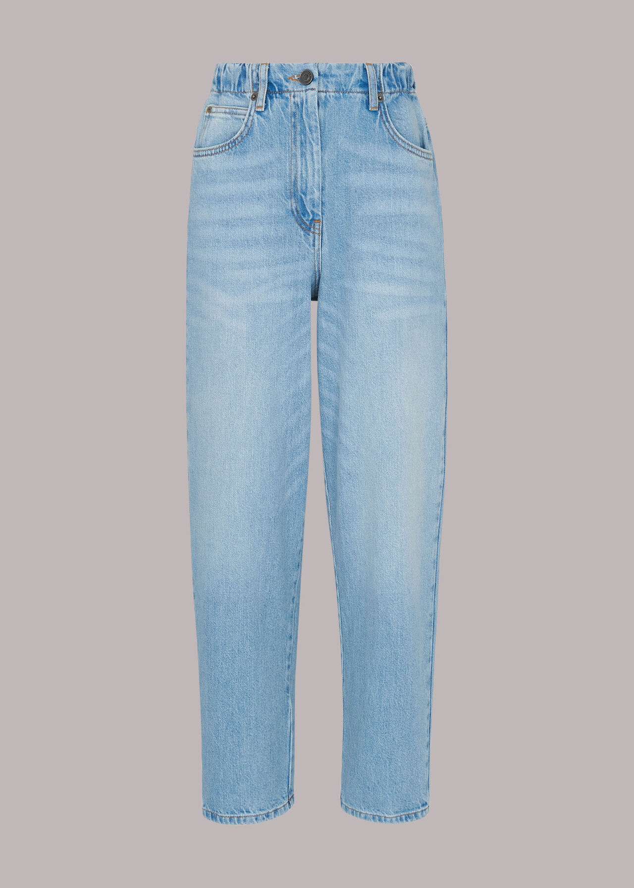 Denim Authentic Elastic Waist Jean, WHISTLES