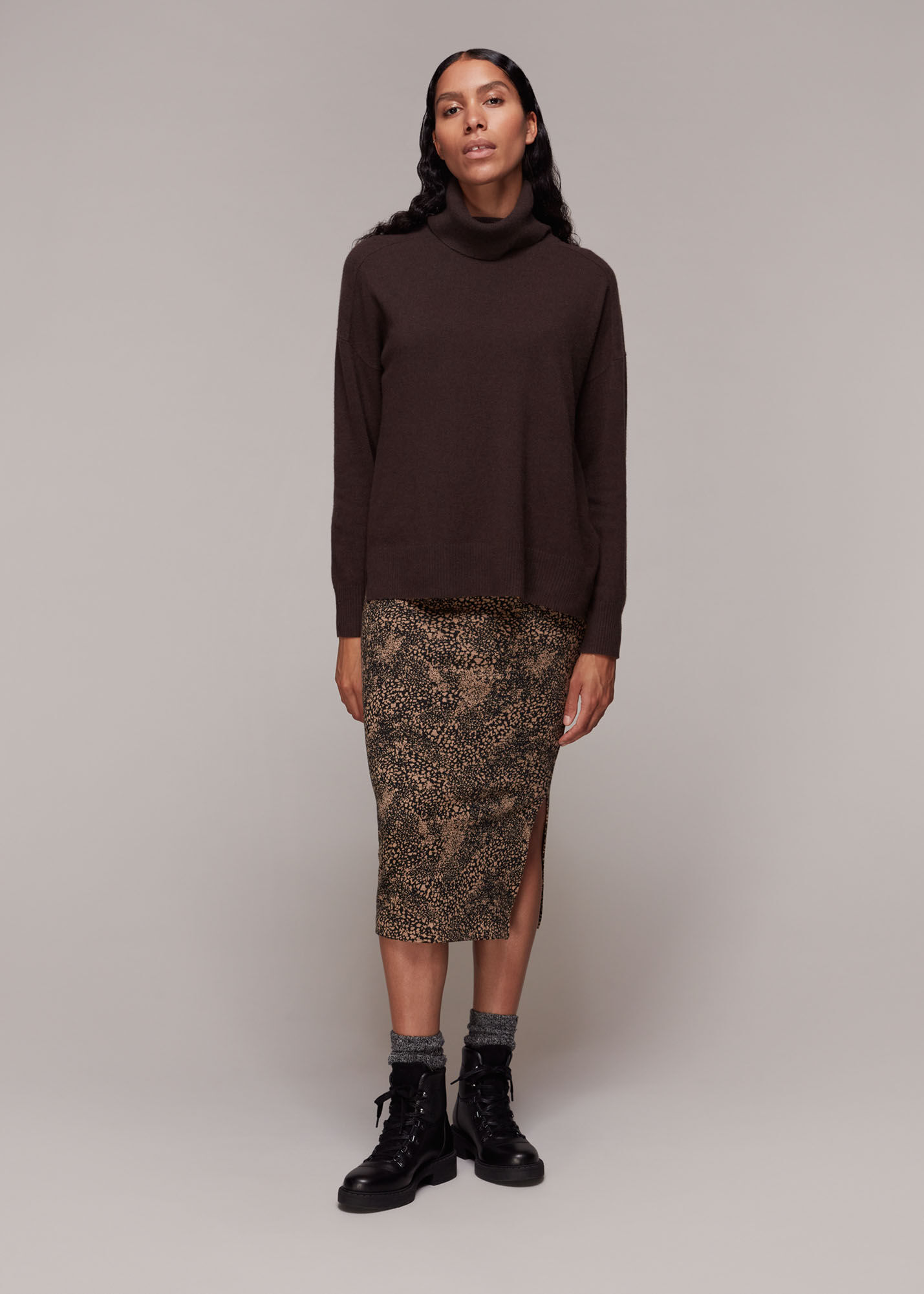 Leopard 2025 jacquard skirt