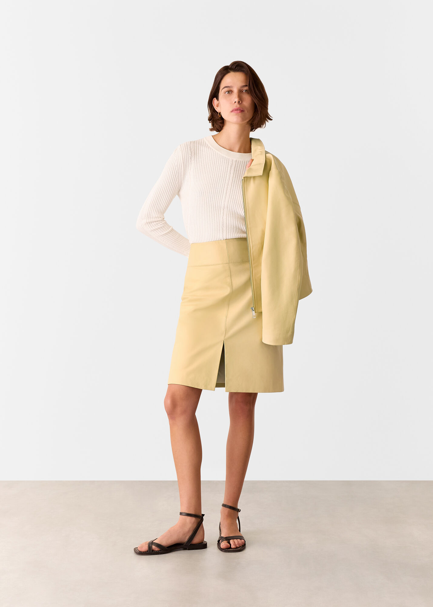 leather pencil skirt whistles