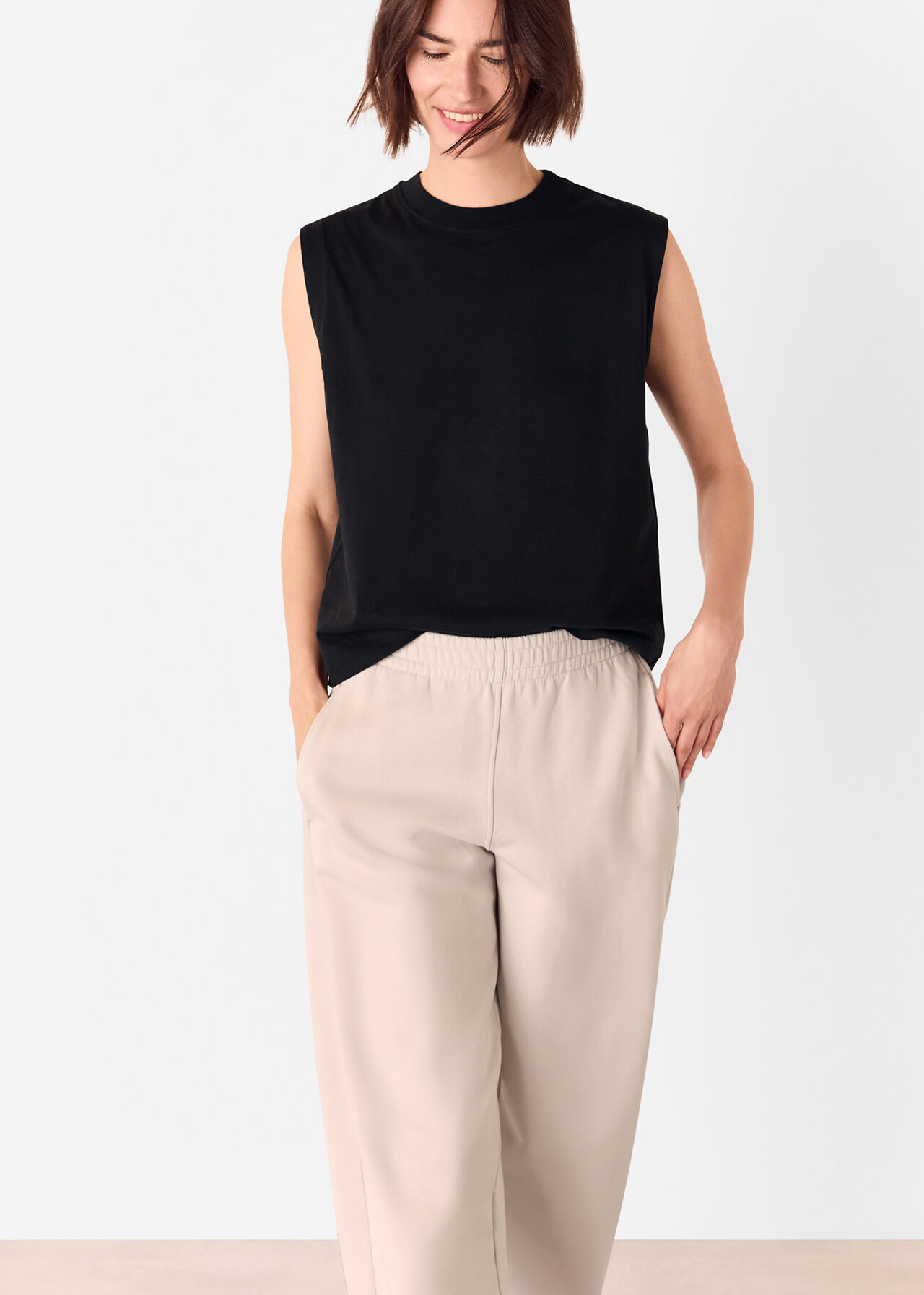 Barrel Leg Jersey Jogger