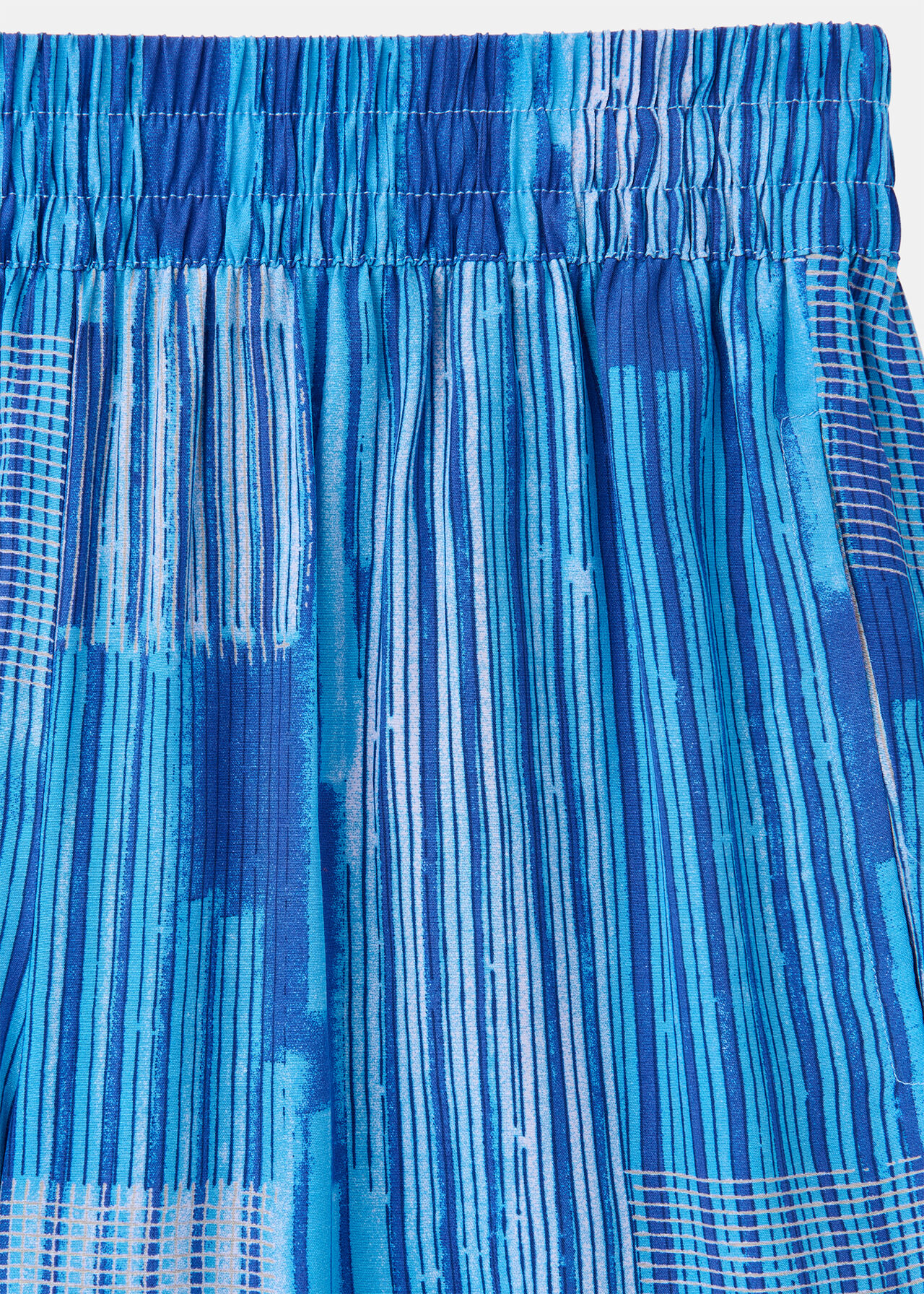 Stripe Print Cropped Trouser
