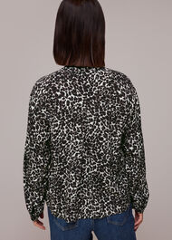 Shadow Leopard Print Blouse