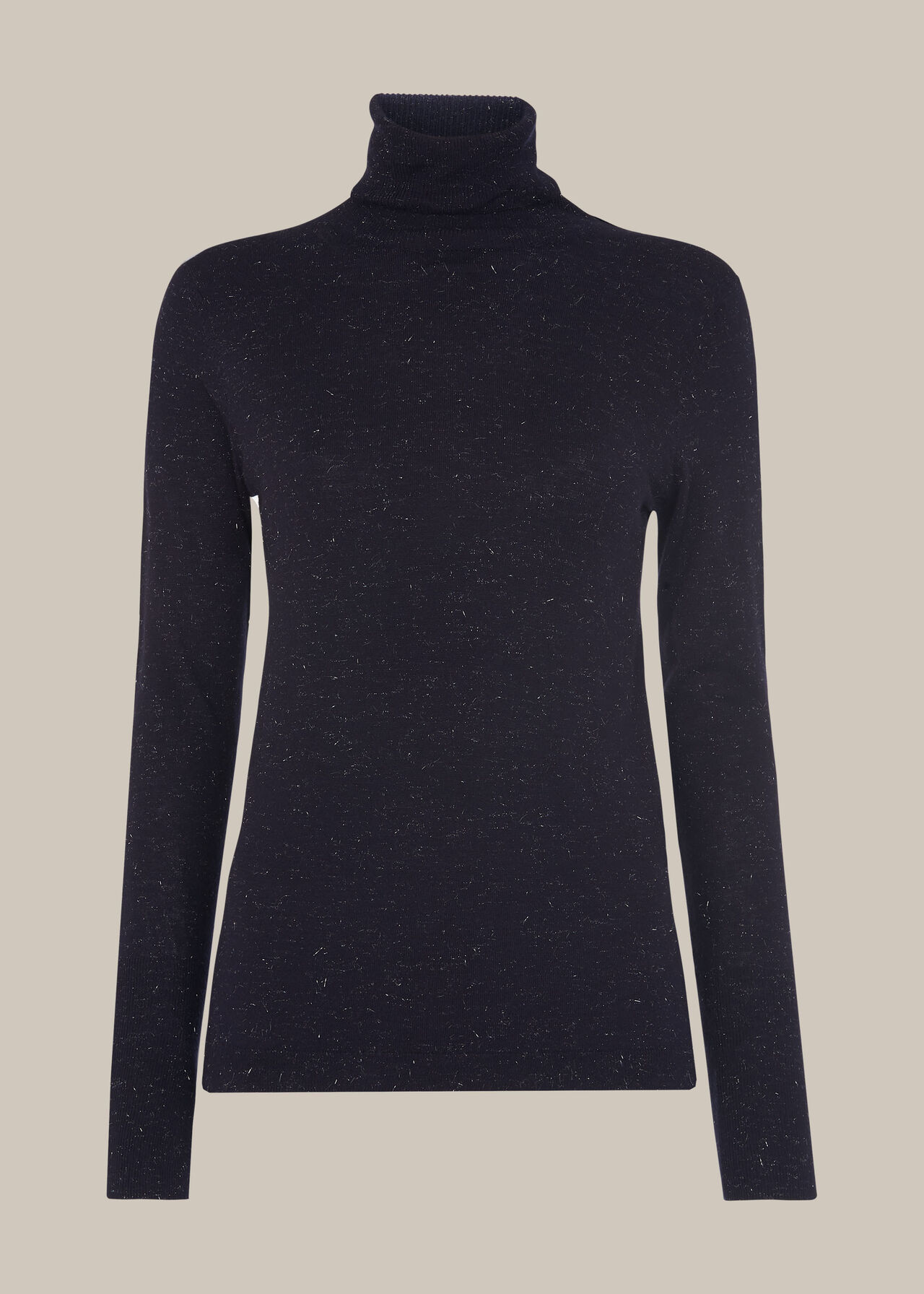 Annie Sparkle Polo Knit Navy