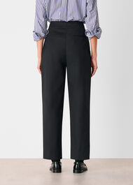 Side Pleat Tapered Trouser