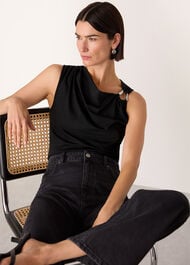 Ring Detail Sleeveless Top