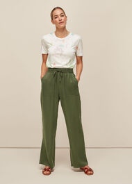 Washed Wide Leg Trouser