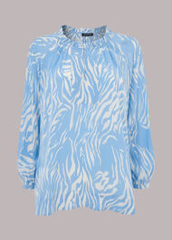Tiger Print Blouse