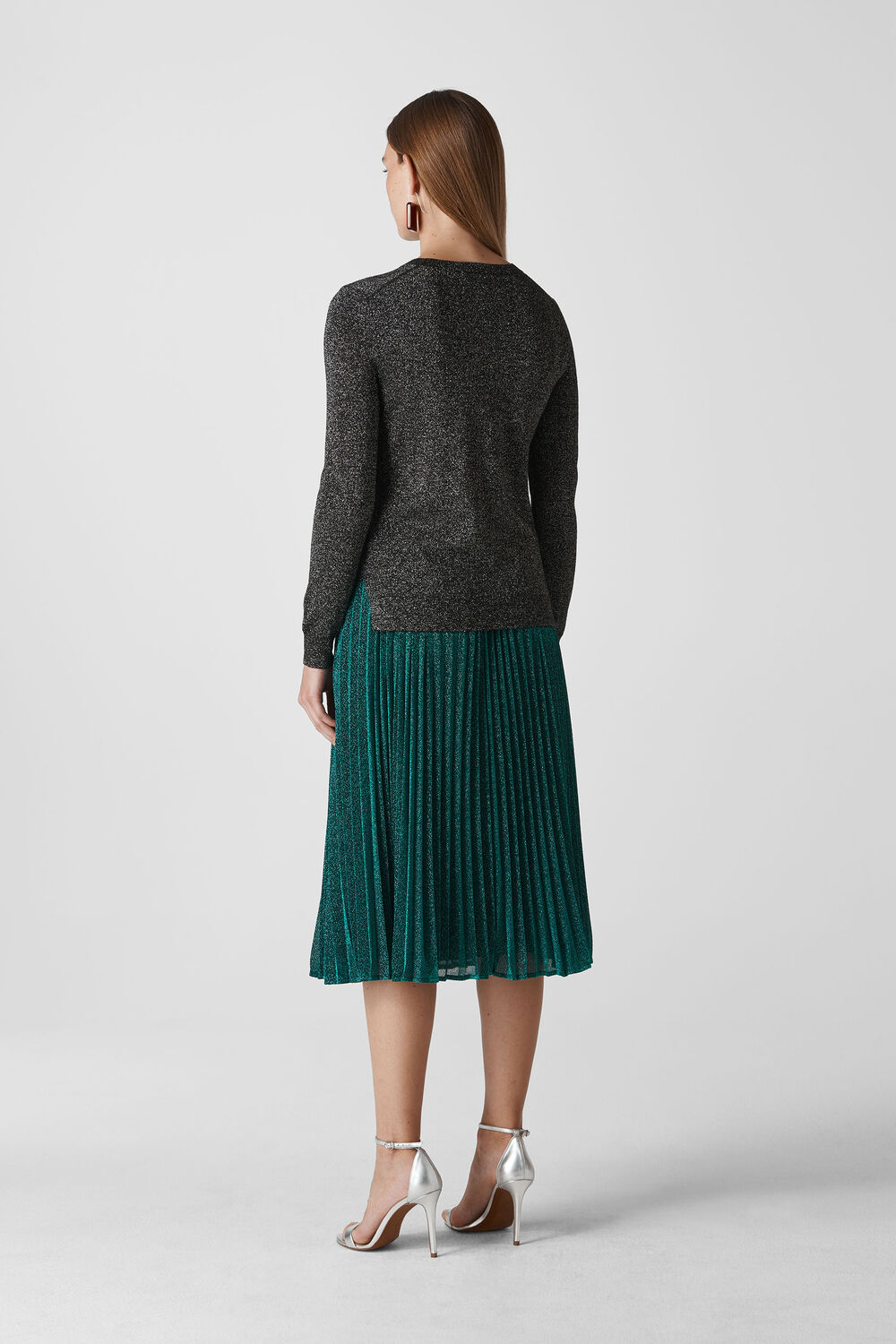 Star Gazing Sparkle Sweater Silver