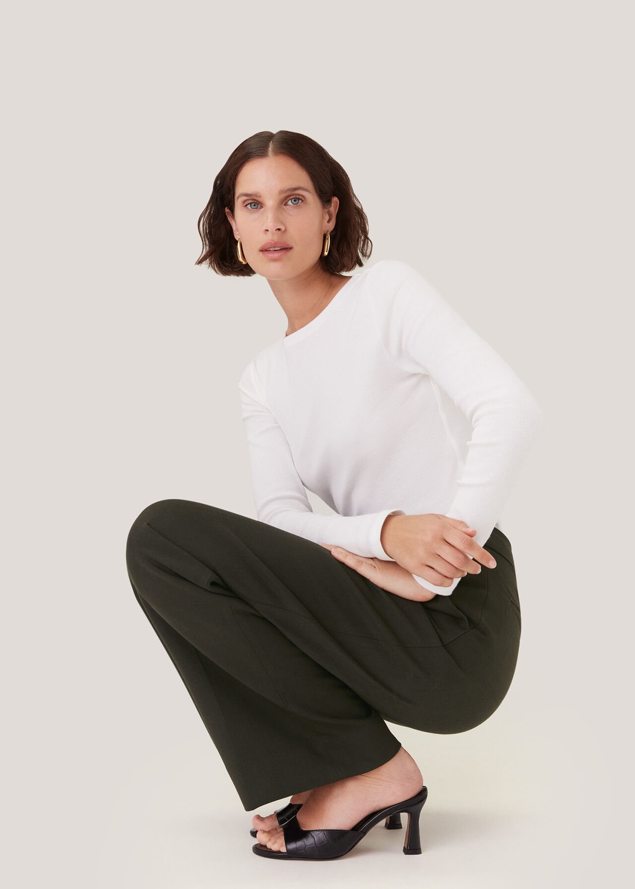 Natalie Wool Blend Trouser