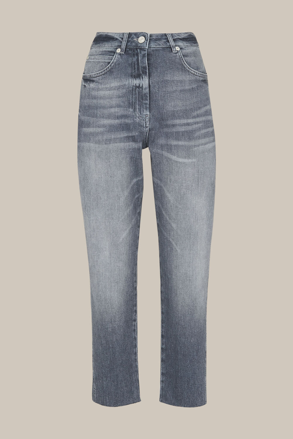 Stretch Frayed Slim Jean