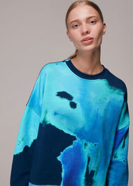 Tie Dye Cotton Sweatshirt