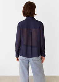 Maya Pintuck Detail Blouse