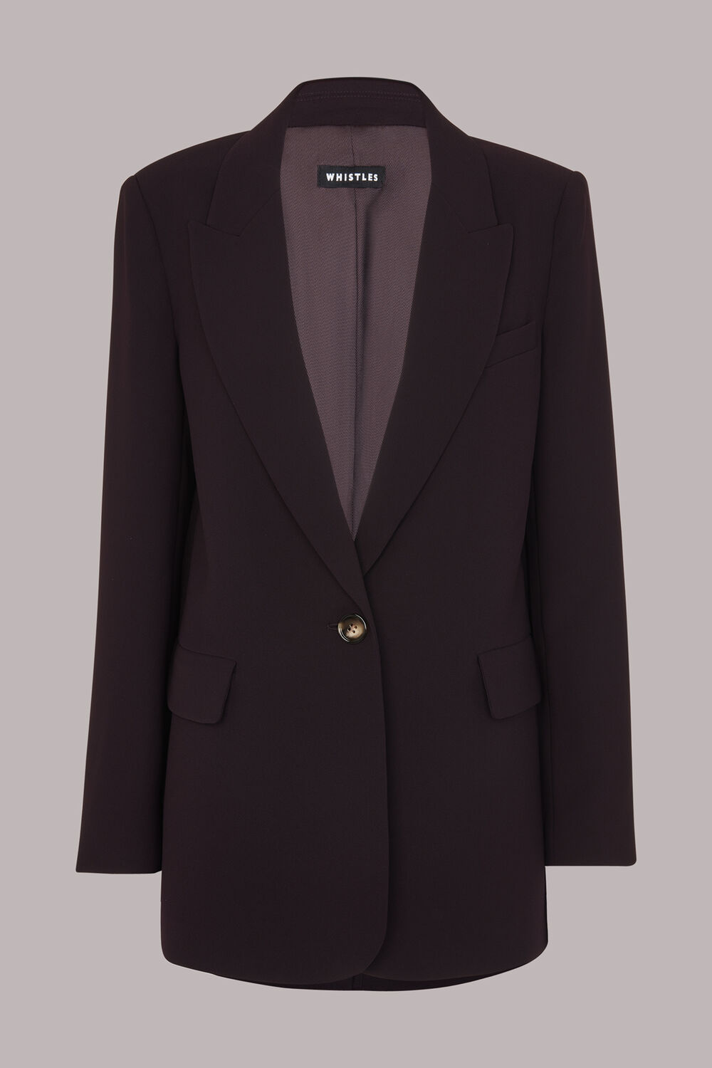 Crepe Relaxed Boyfriend Blazer