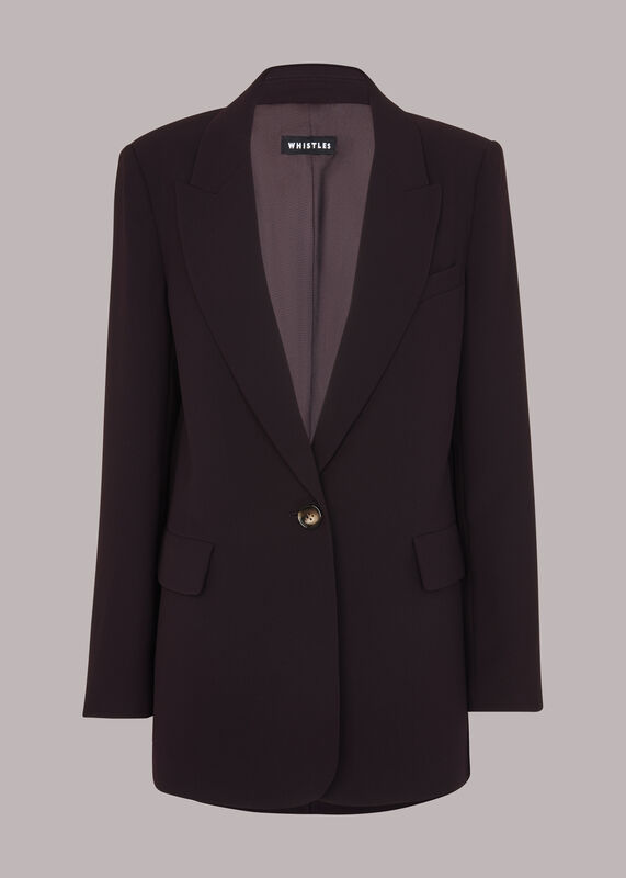 Crepe Boyfriend Blazer
