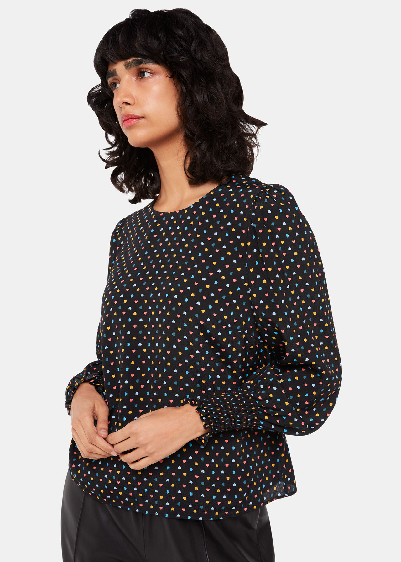 Scattered Hearts Blouse