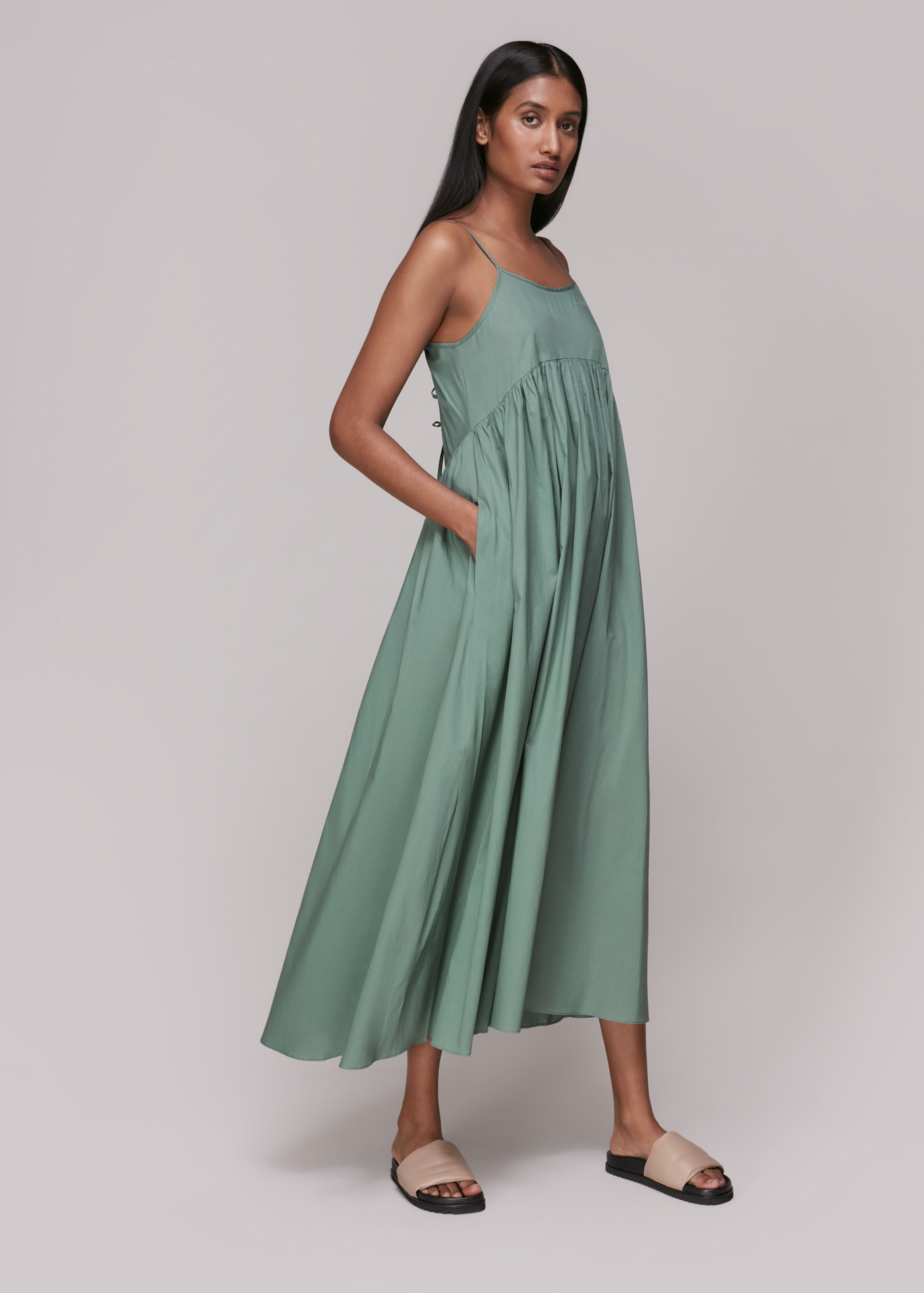 Whistles carmen online trapeze dress