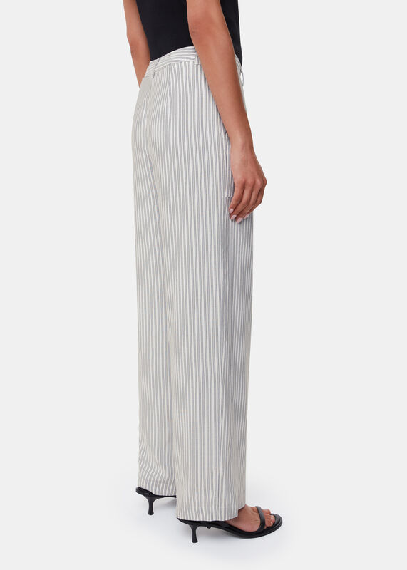Ivory Petite Luna Stripe Trouser