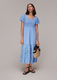 Carrie Broderie Midi Dress
