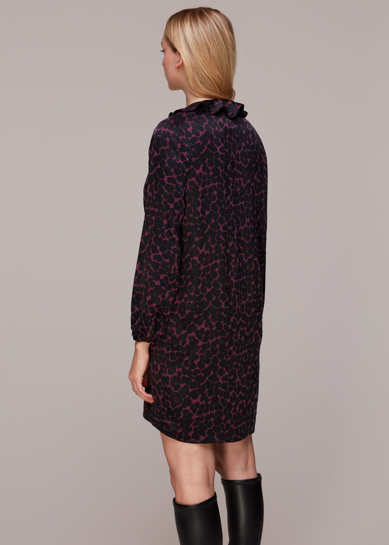 Smudge Animal Frill Dress
