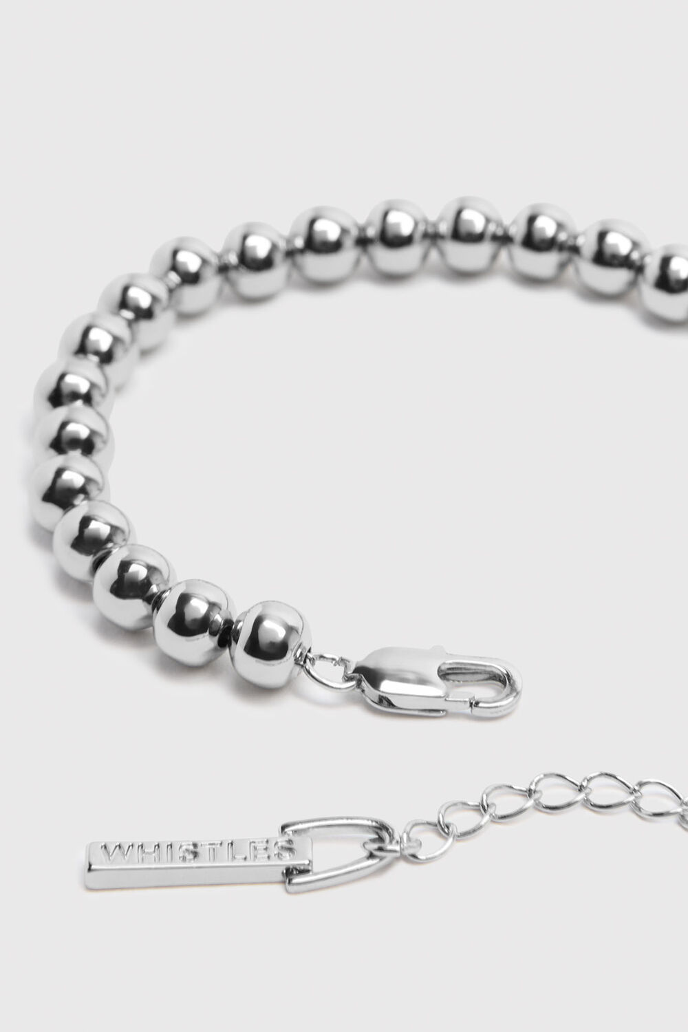 Silver Sphere Beaded Bracelet