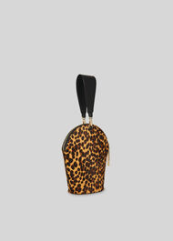 Leonard Leopard Wristlet