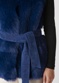 Belted Sheepskin Gilet