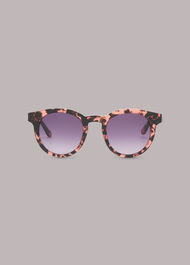 Gracie Round Tort Sunglasses