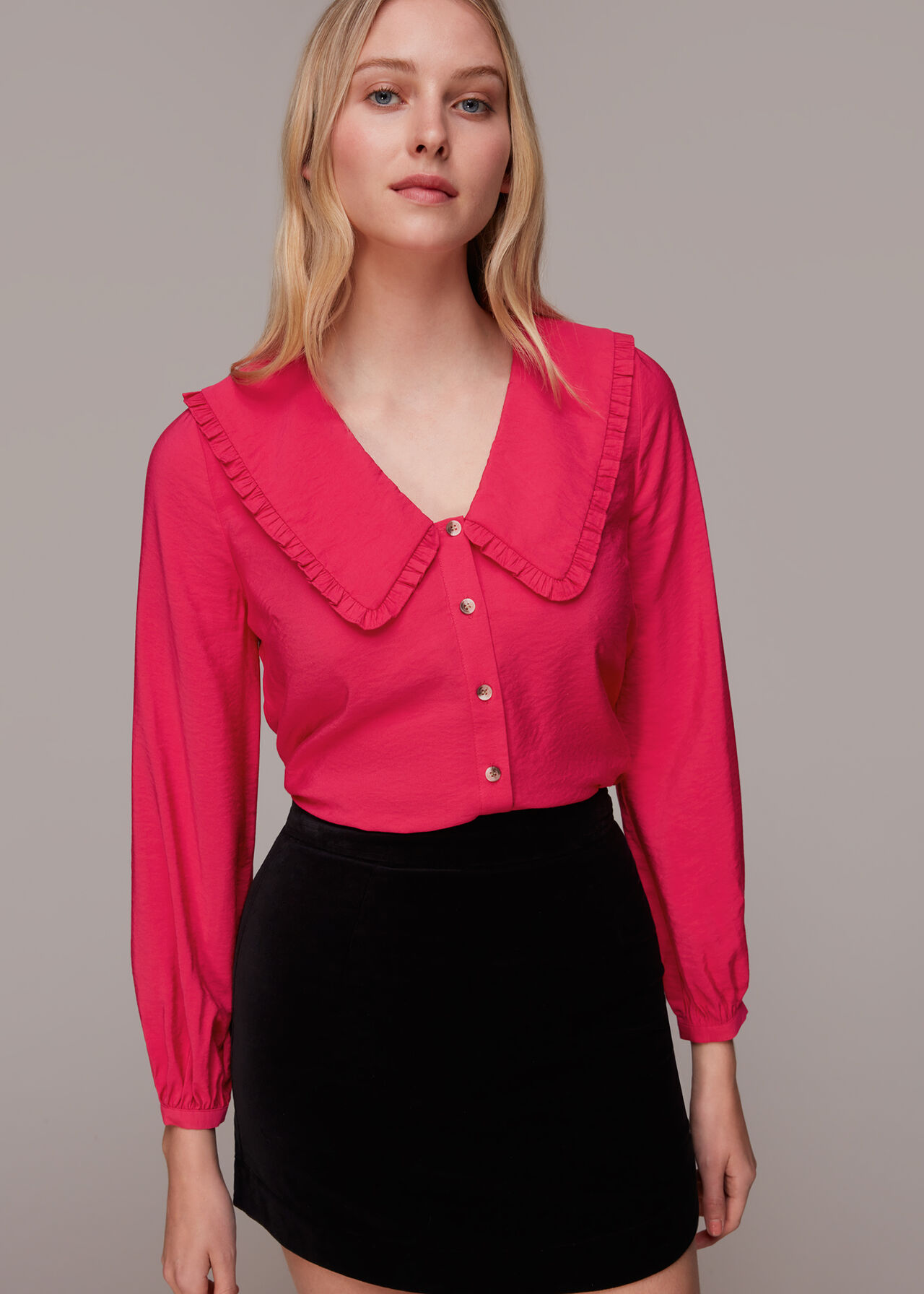 Oversized Collar Top
