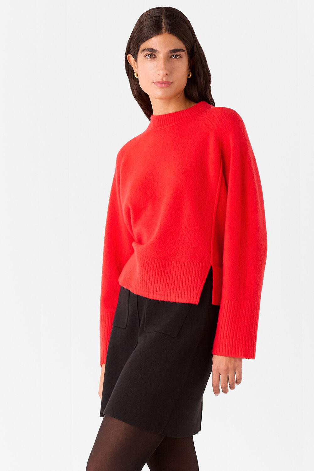 Wool Mix Side Split Knit