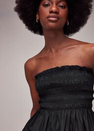 Shirred Tie Detail Top