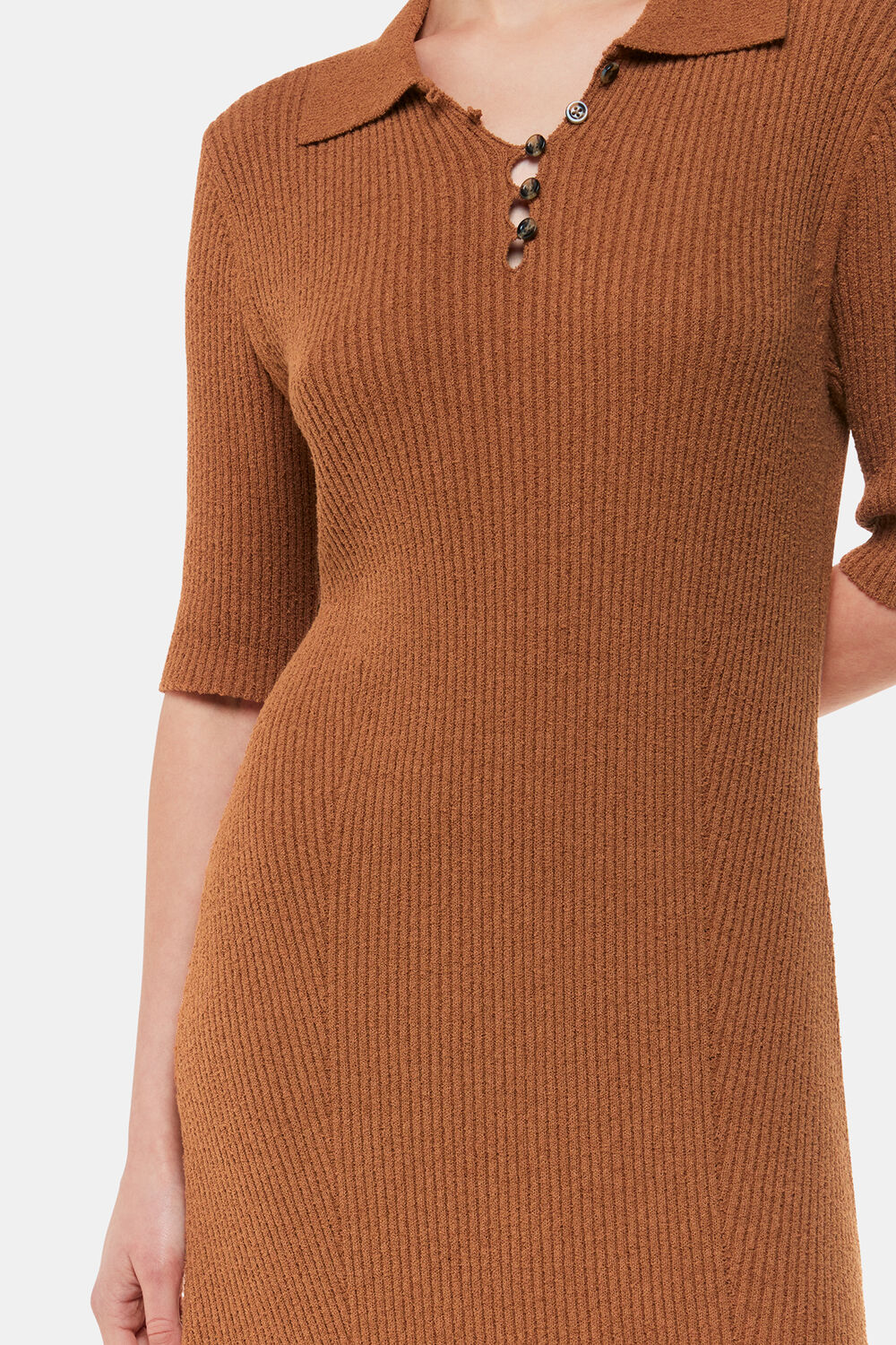 Knitted Ribbed Midi Dress