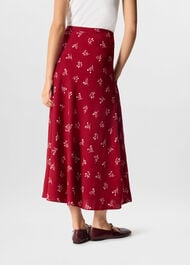 Floral Fit And Flare Skirt