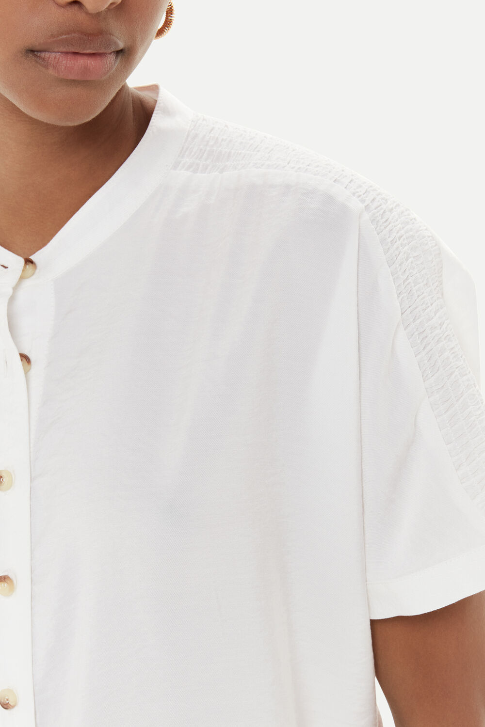 Maisie Shirred Sleeve Blouse
