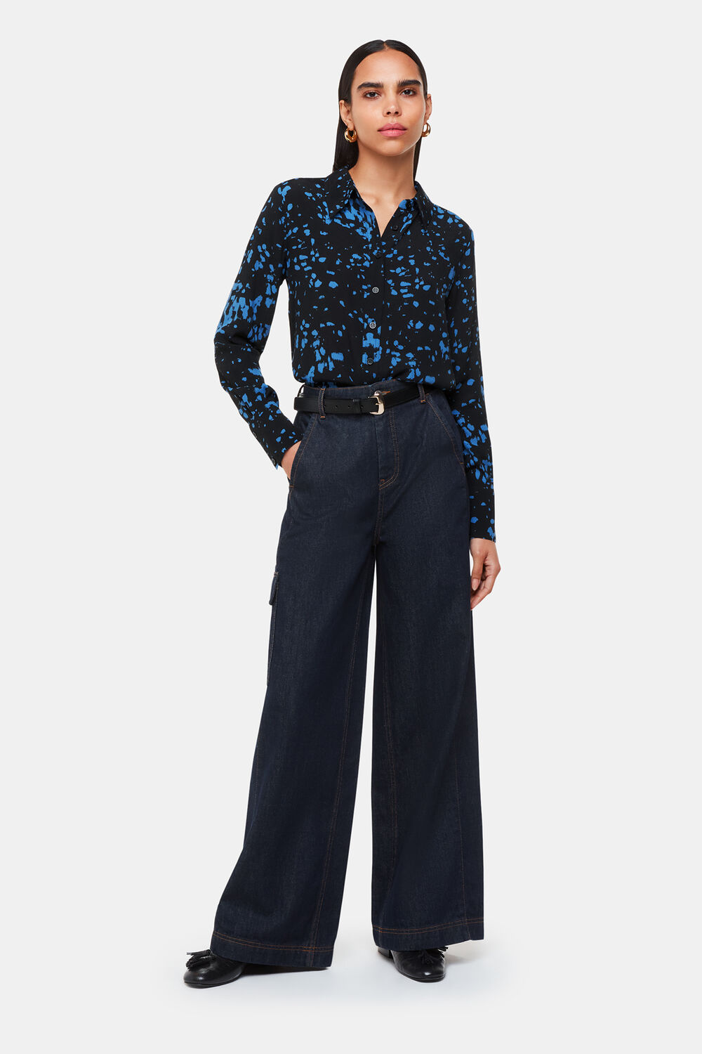 Smudged Spot Print Shirt