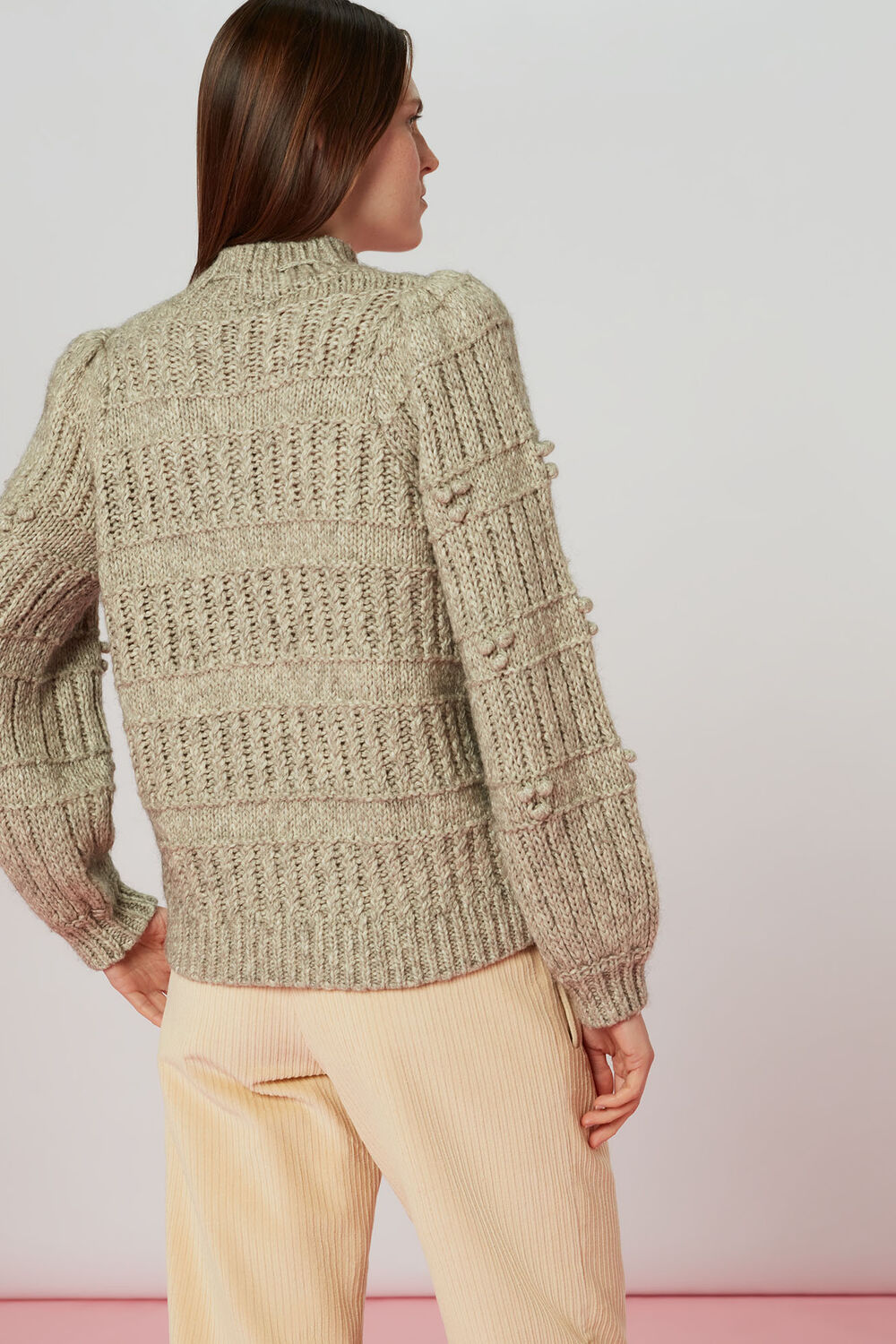 Tie Neck Detail Knit