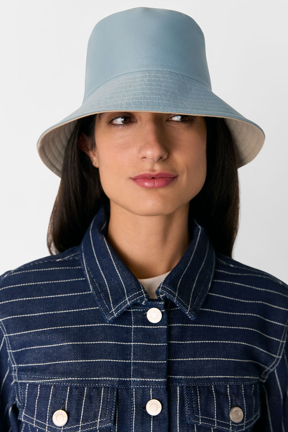Blue Reversible Bucket Hat