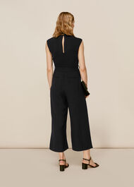 Penny Belted Jumpsuit Black