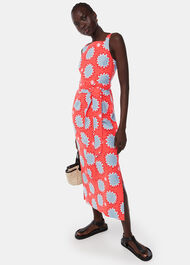 Sunburst Linen Blend Dress