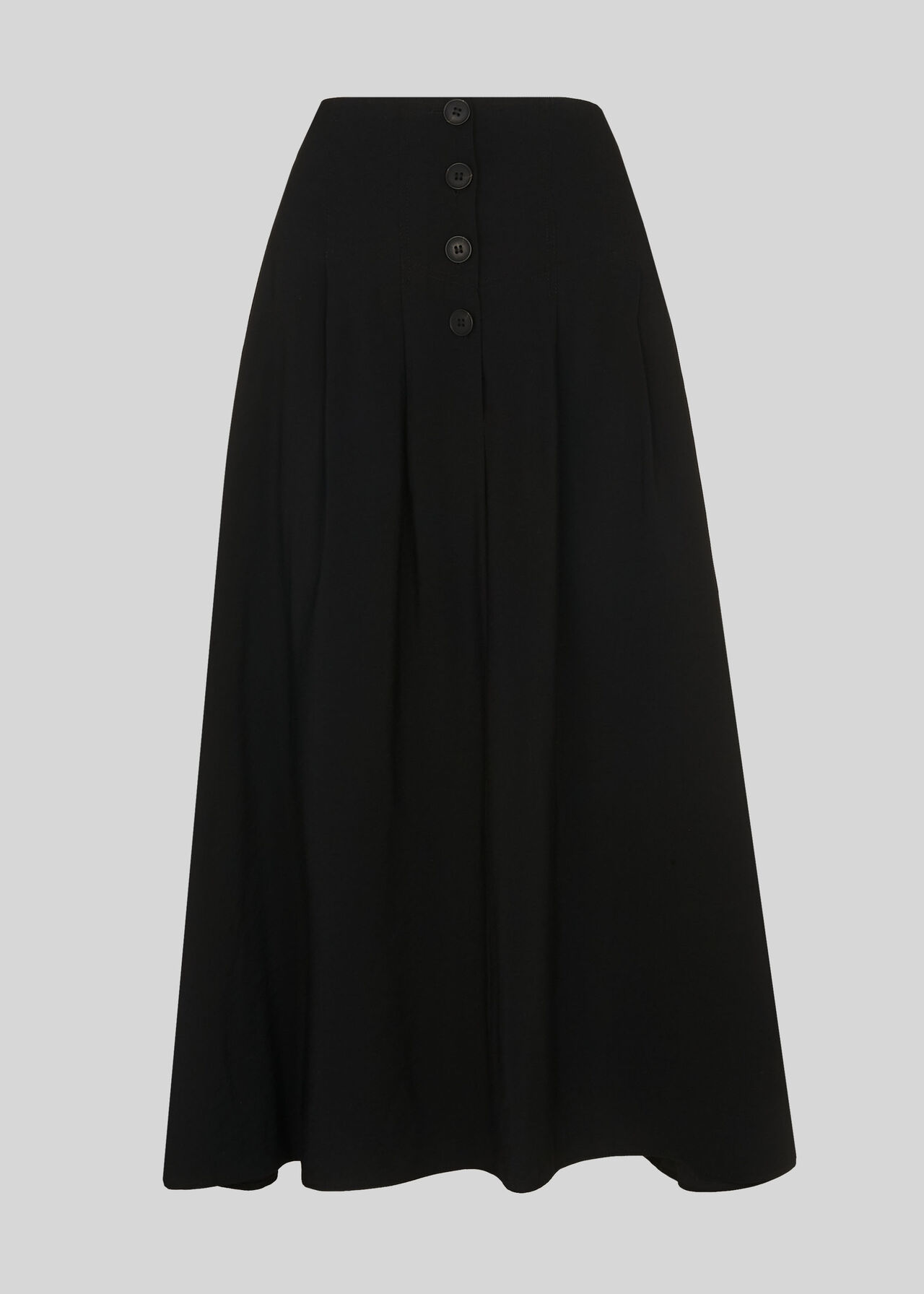 Tian Button Skirt Black