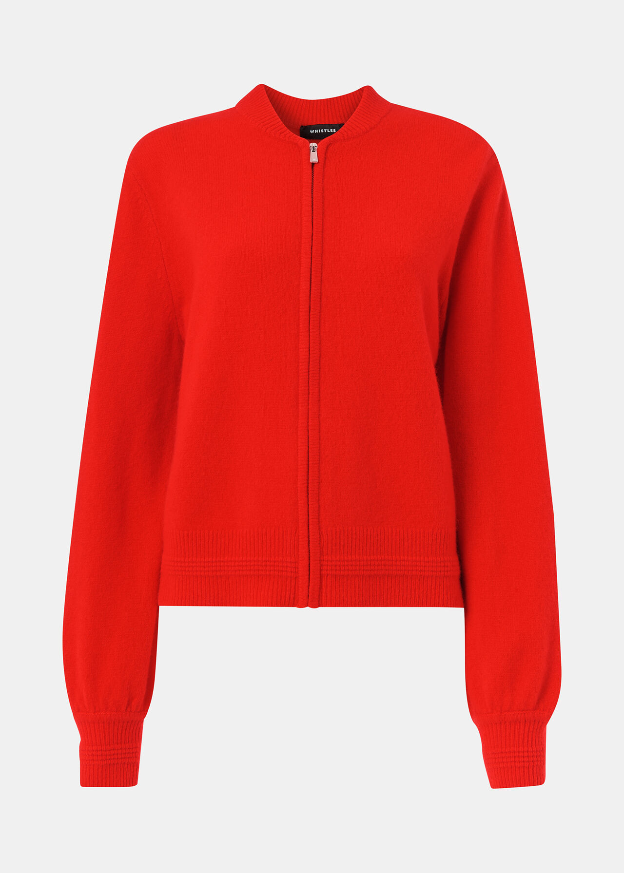 Zip Front Bomber Knit