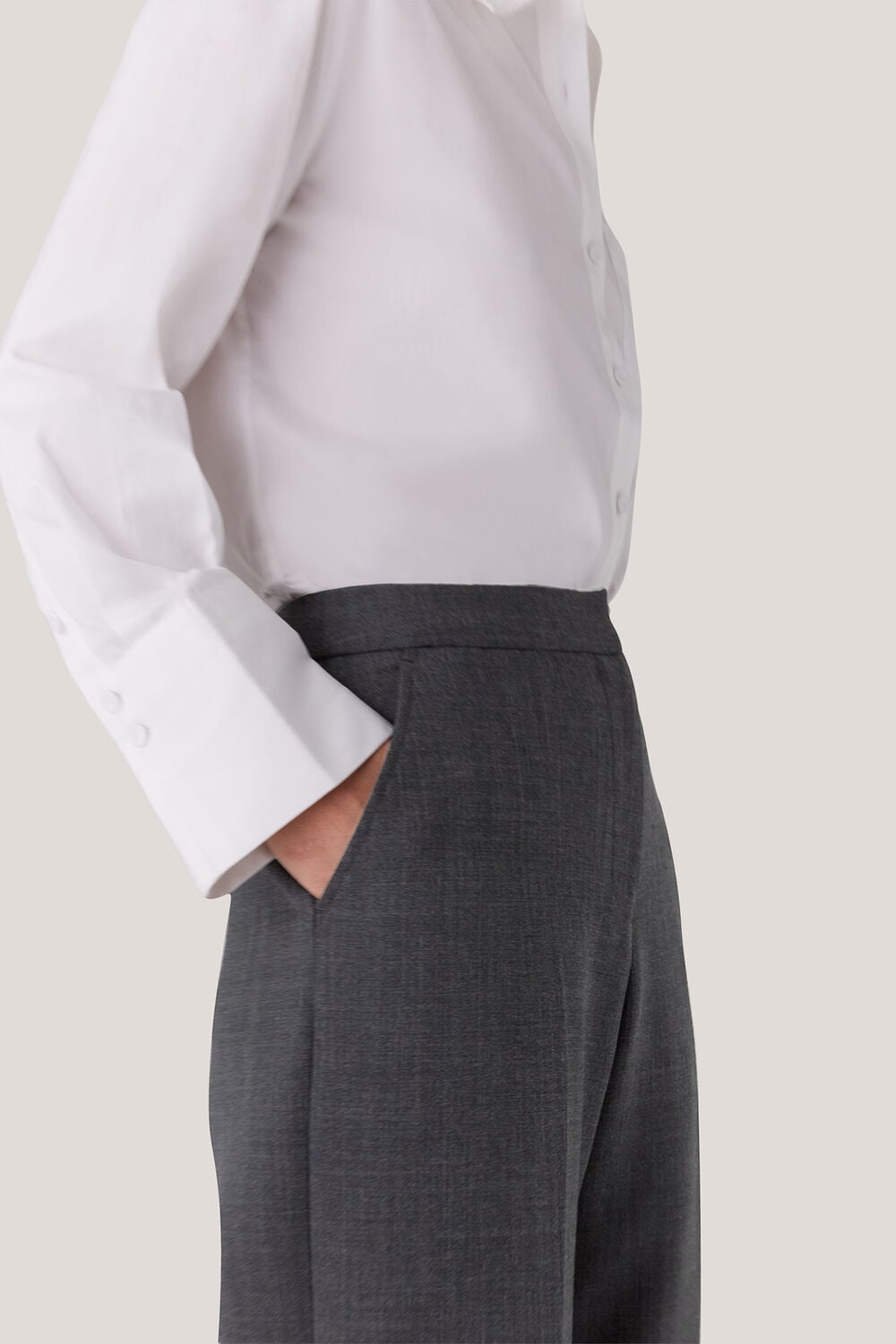 Natalie Wool Blend Trouser
