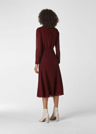 Carys Midi Shirt Dress Burgundy