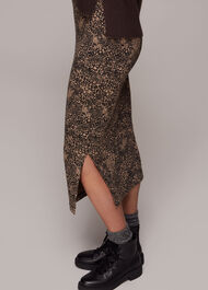 Jacquard Leopard Tube Skirt